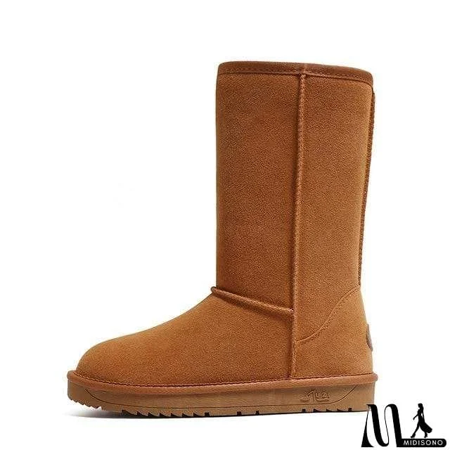 MidiSono - Faux Fur Waterproof Winter Boots