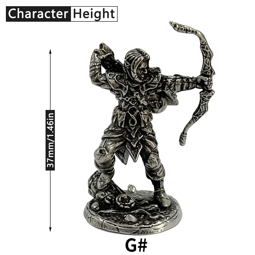 1PCS War Chess Table Game Ornaments Decorations Crafts Copper Undead Skeleton Soldiers Dolls Army Legion Model Toy Figurine
