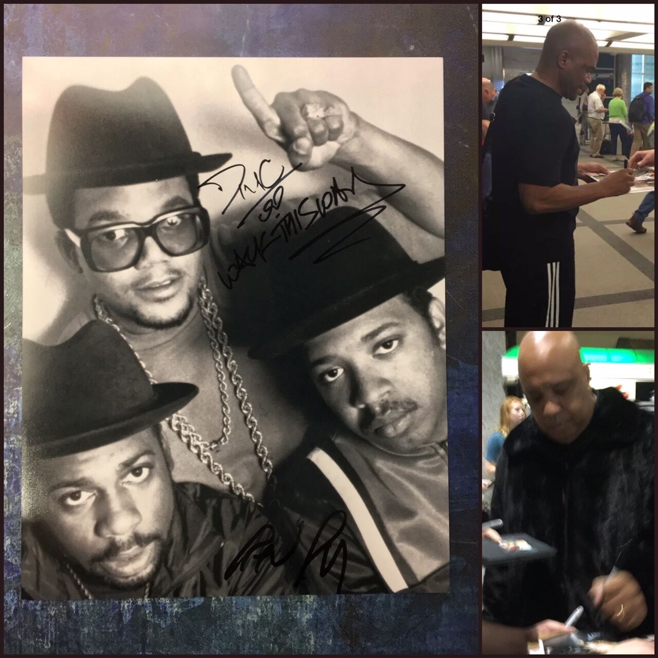 GFA Rev Run & Darryl McDaniels * RUN - D.M.C. * Signed 11x14 Photo Poster painting PROOF R1 COA