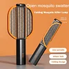 Folding Electric Mosquito Swatter Bug Zapper for Indoor Outdoor Electric Fly Swatter USB Rechargeable Mosquito Zapper Racket, 3-Layer Safety Mesh for Home, Outdoor, Garden