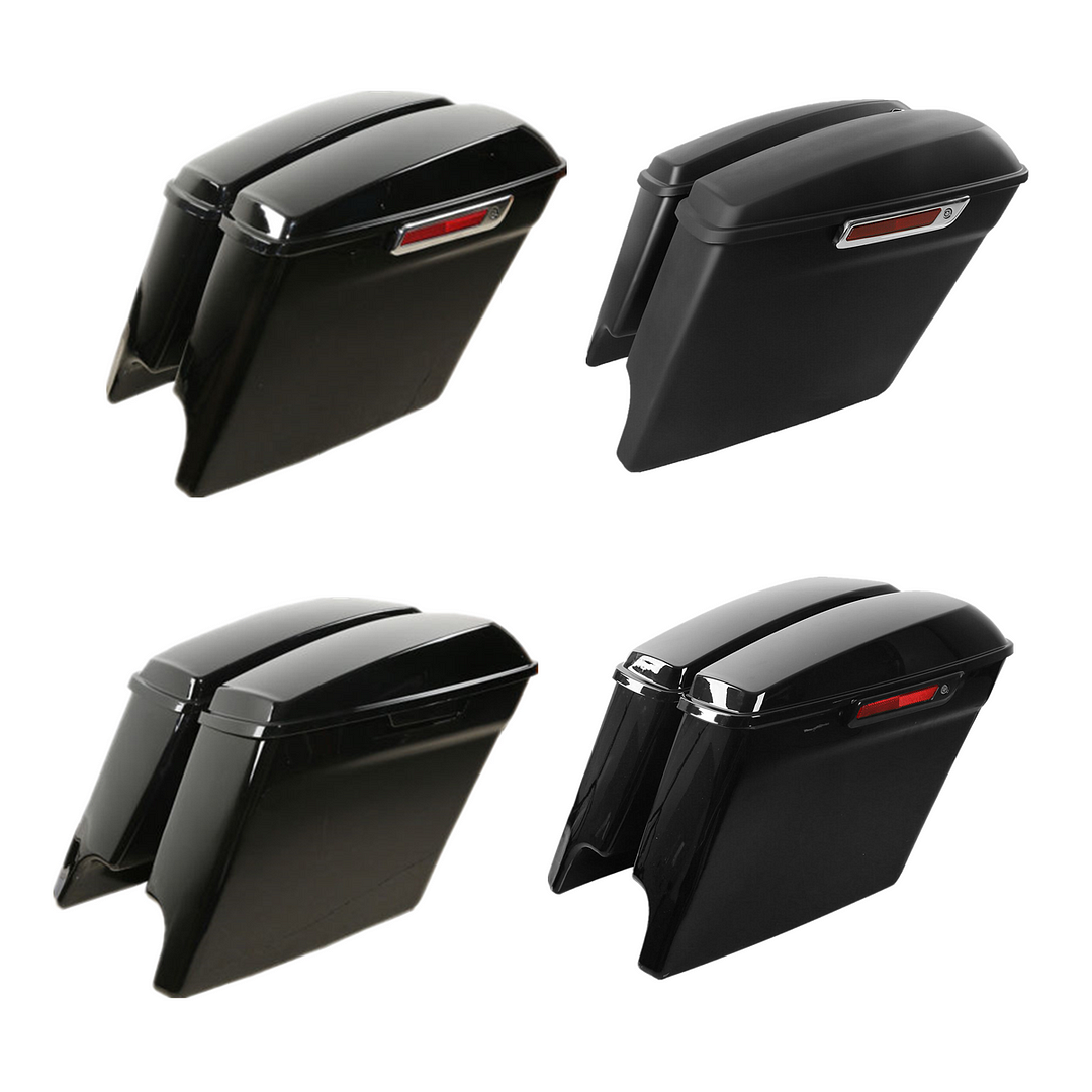 (*U.S. Mainland Only*) 5" Stretched Extended Saddlebags Saddle Bags For Harley Touring Road Glide 2014-2022