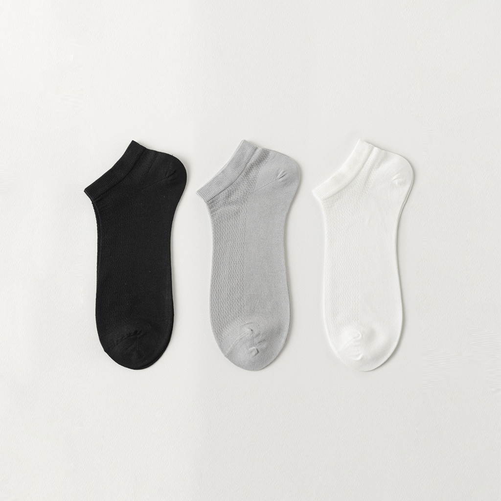 Silk Short-Cylinder Men's Socks 3-Pack For Summer REAL SILK LIFE