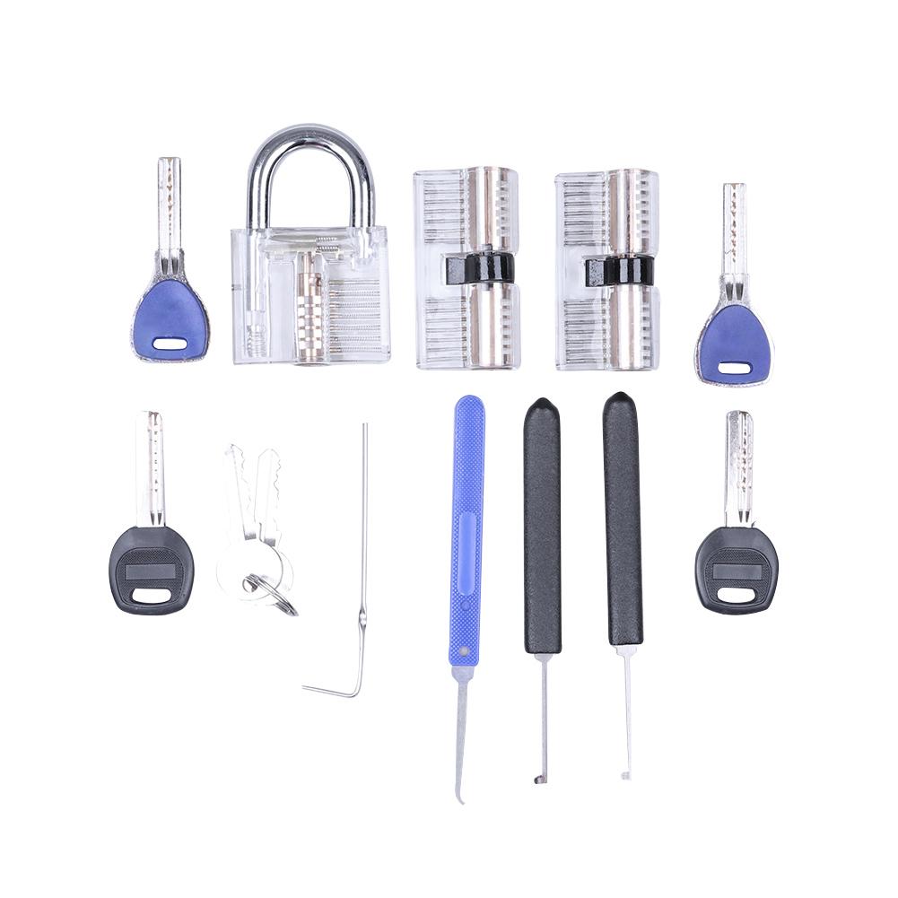 

Locksmith Clear Visible Practice Padlock Keys Broken Key Extractor Tool Set, 501 Original