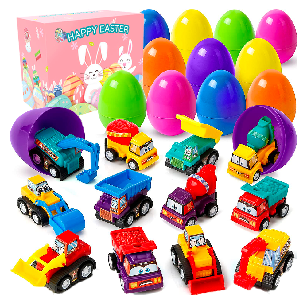 Easter Eggs Fillers with Pull Back Cars Toy