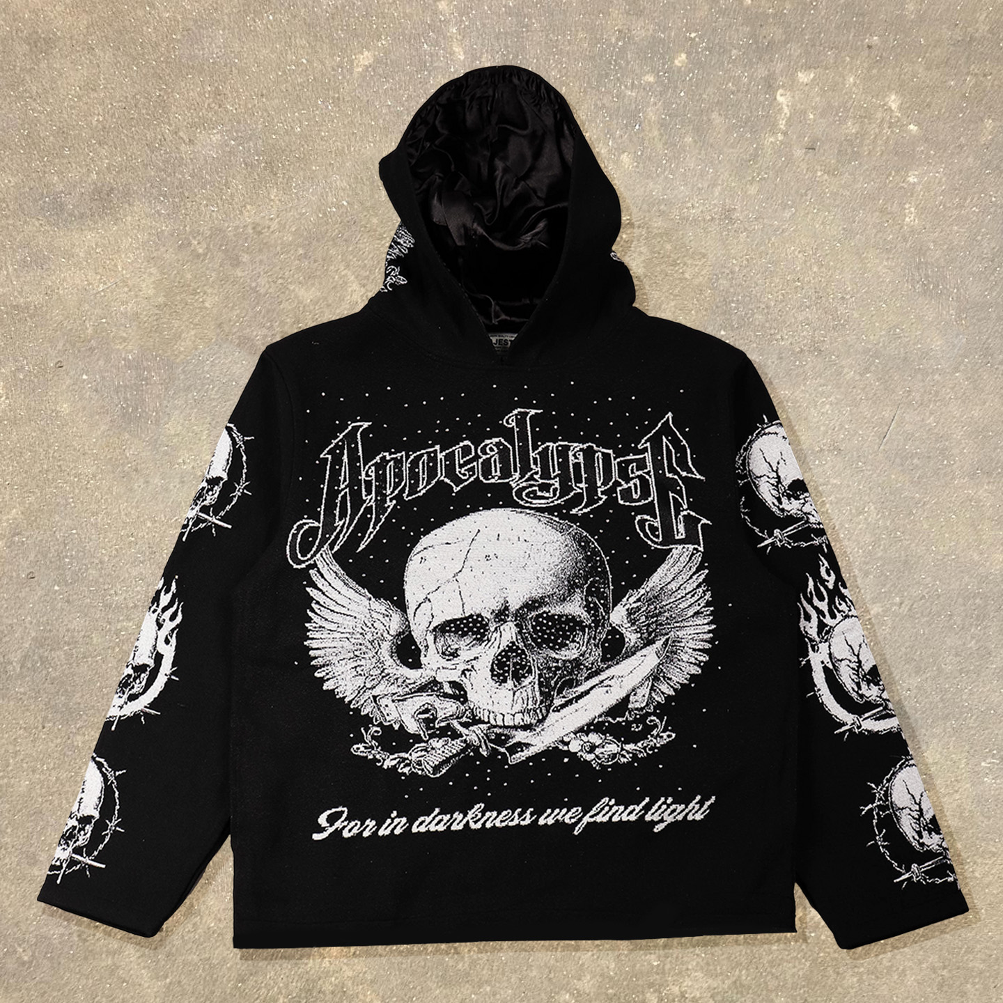 Apocalypse Print Long Sleeve Hoodies