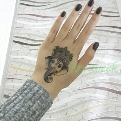 Waterproof Temporary Tattoo Sticker mandala henna bird feather body art tatto flash tatoo fake tattoos for girl women men 4