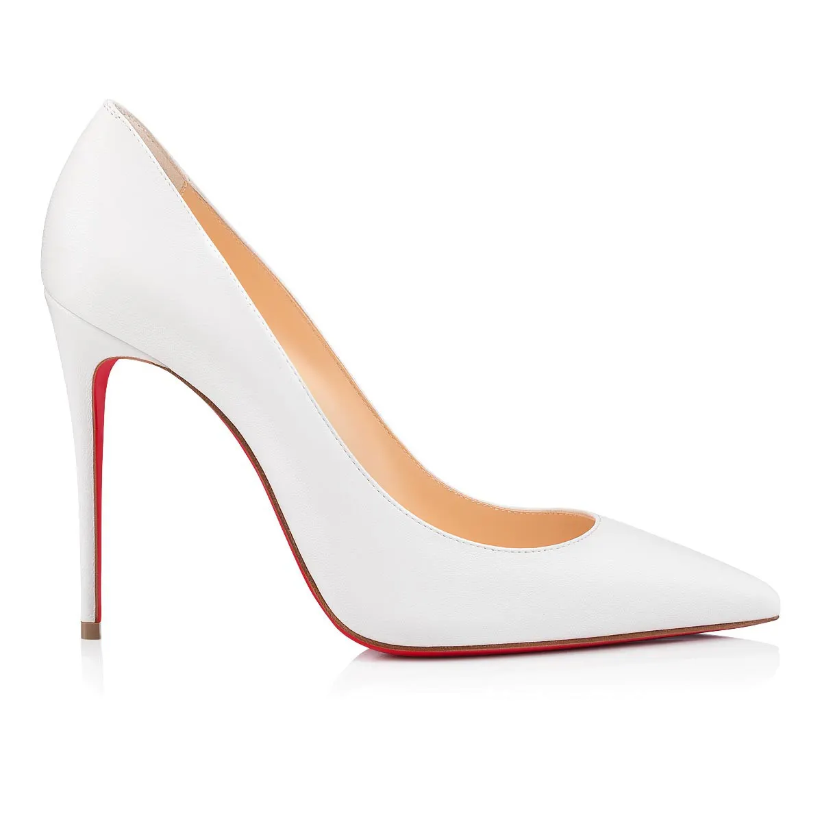 100mm Women's Classic Party Wedding Red Soles Heels Matte Pumps-vocosishoes