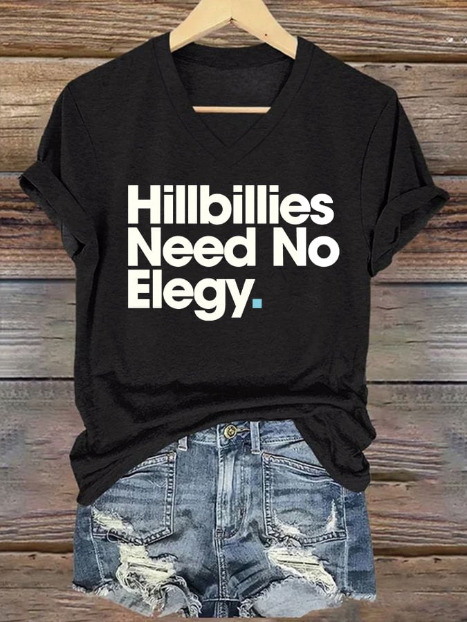 Women'S Hillbillies Need No Elegy Print T-Shirt