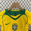 2004 Retro Kids Size Brazil Home Soccer Jersey 