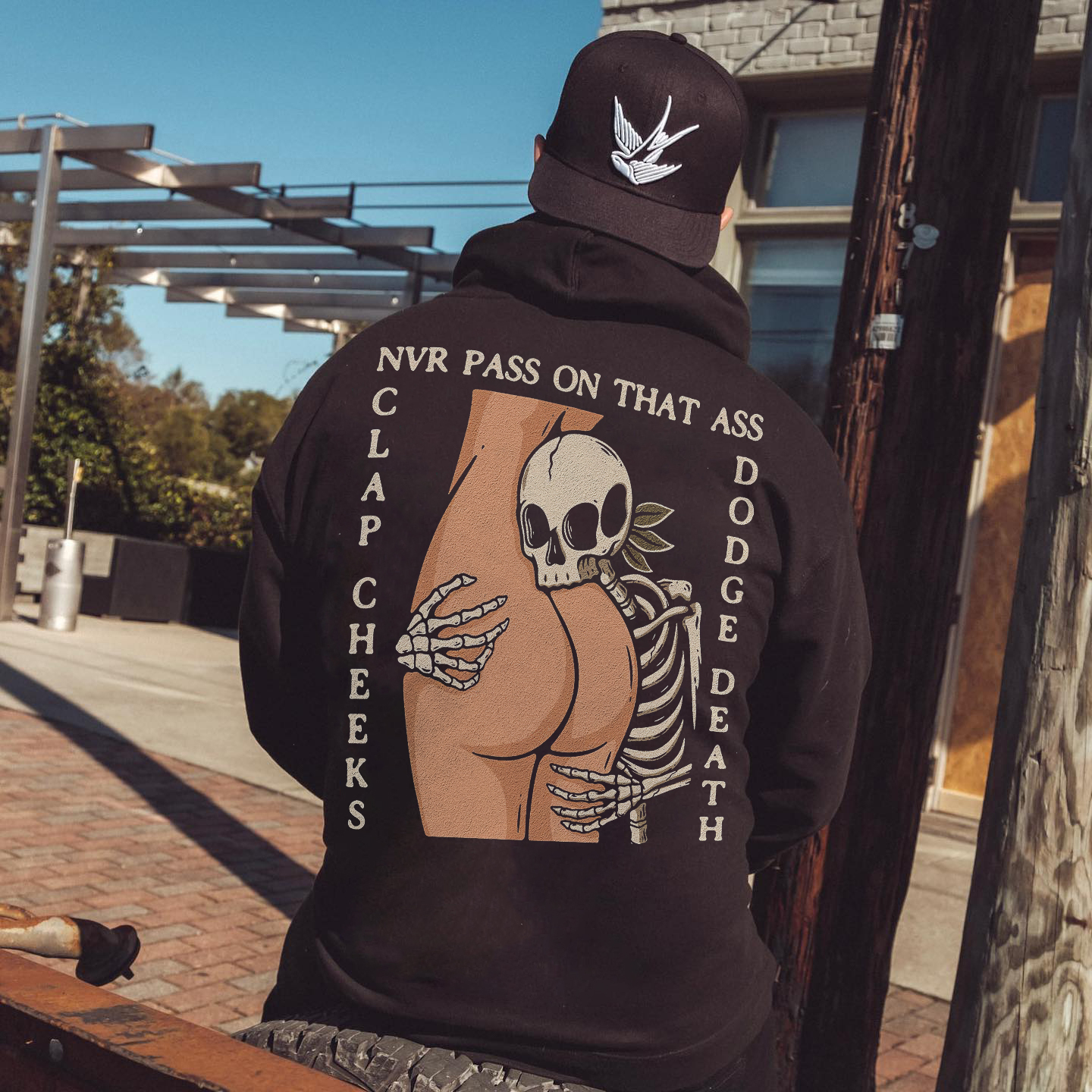 Death Printed Men's Casual Hoodie