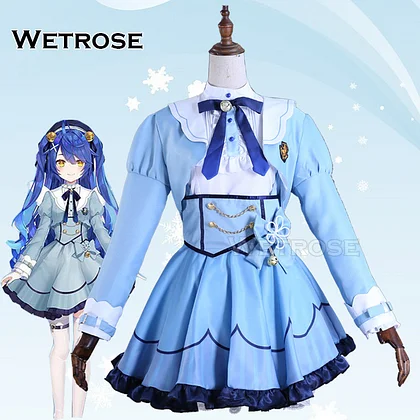 [Wetrose] Amamiya Kokoro Nijisanji Vtuber Cosplay Costume Wig Full Set 天宮こころコスプレ衣裝
