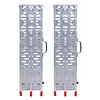 [US Local Warehouse] 2PCS 7.3ft Aluminum Motorcycle Ramp for Pickup Trucks ATVs Lawn Mowers Folding Dirt Bike Loading Ramp with Load Straps Truck Ramps