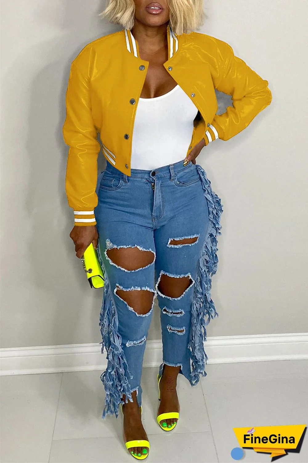 Black Casual Solid Patchwork Conventional Collar Outerwear