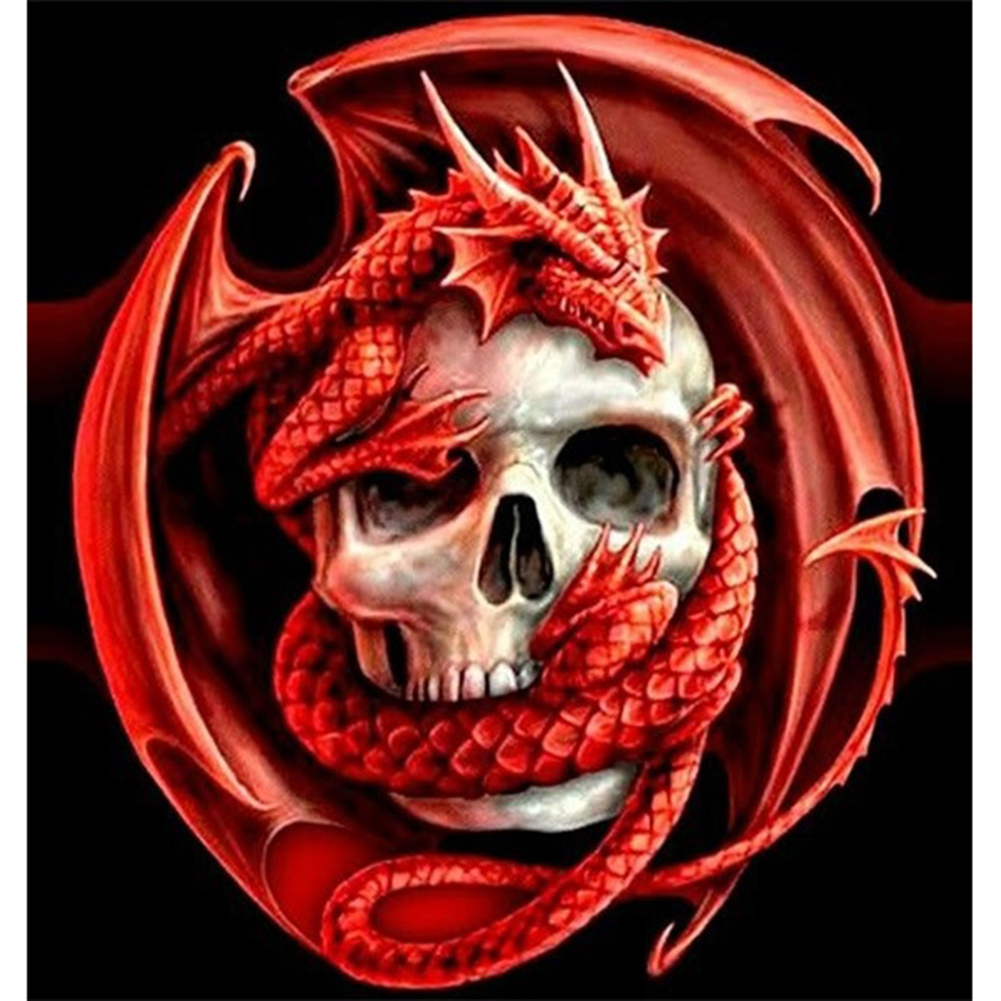 

Darkness Dragon - Round Drill Diamond Painting - 30*30CM, Round diamond 30*30cm, 501 Original