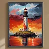 Diamond Painting-DIY Full Round Drill Lighthouse