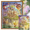 Castle Full Stamped Cross Stitch 11CT 3-Strand Large Size 50x67cm