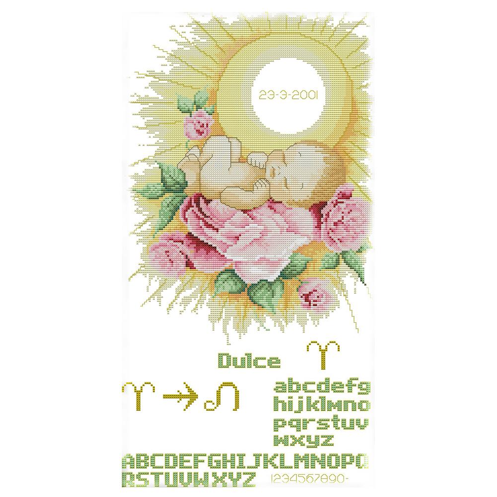 

Moon Baby - 14CT Stamped Cross Stitch - 50*30CM, 501 Original