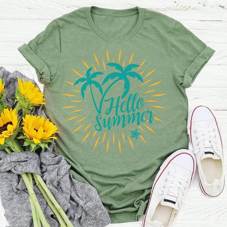 hello summer Summer life T-shirt Tee -03032-Annaletters