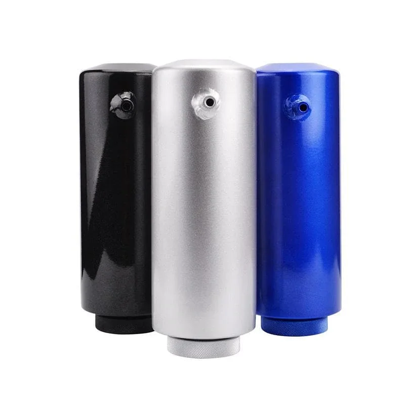 Garlaven Universal 800ML Aluminum Cylinder Radiator Overflow Reservoir Coolant Tank Can