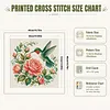 Rose Hummingbird PDIY 11CT 3 Strands Stamped Cross Stitch Kit 40x40cm