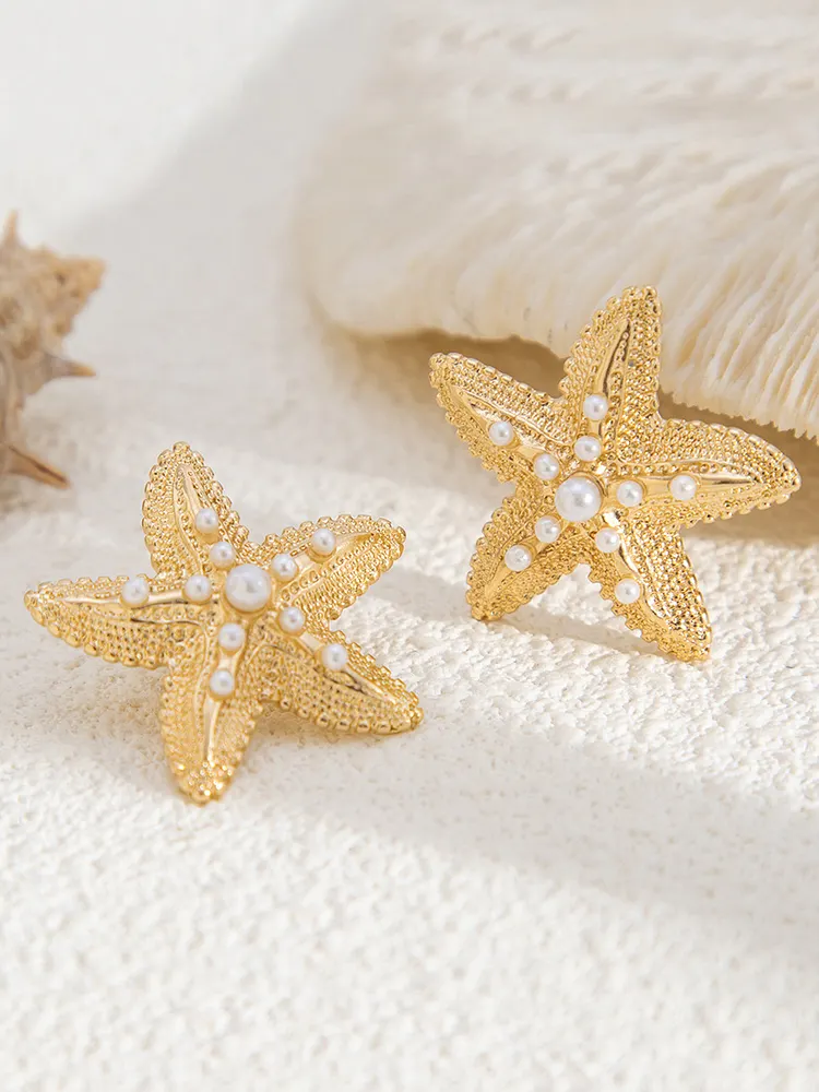 Starfish Shape Earrings Accessories