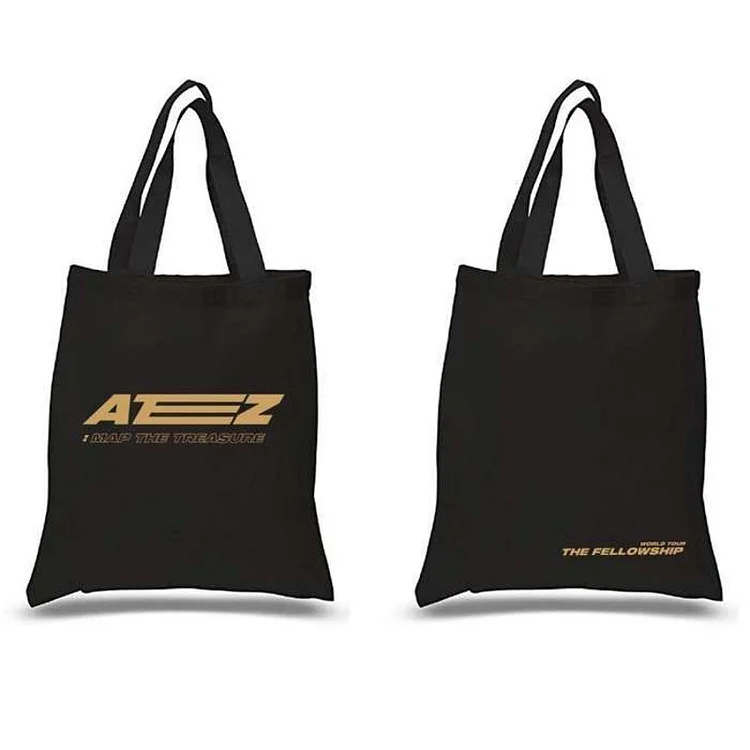 ATEEZ Fellowship Tour Black Tote Bag