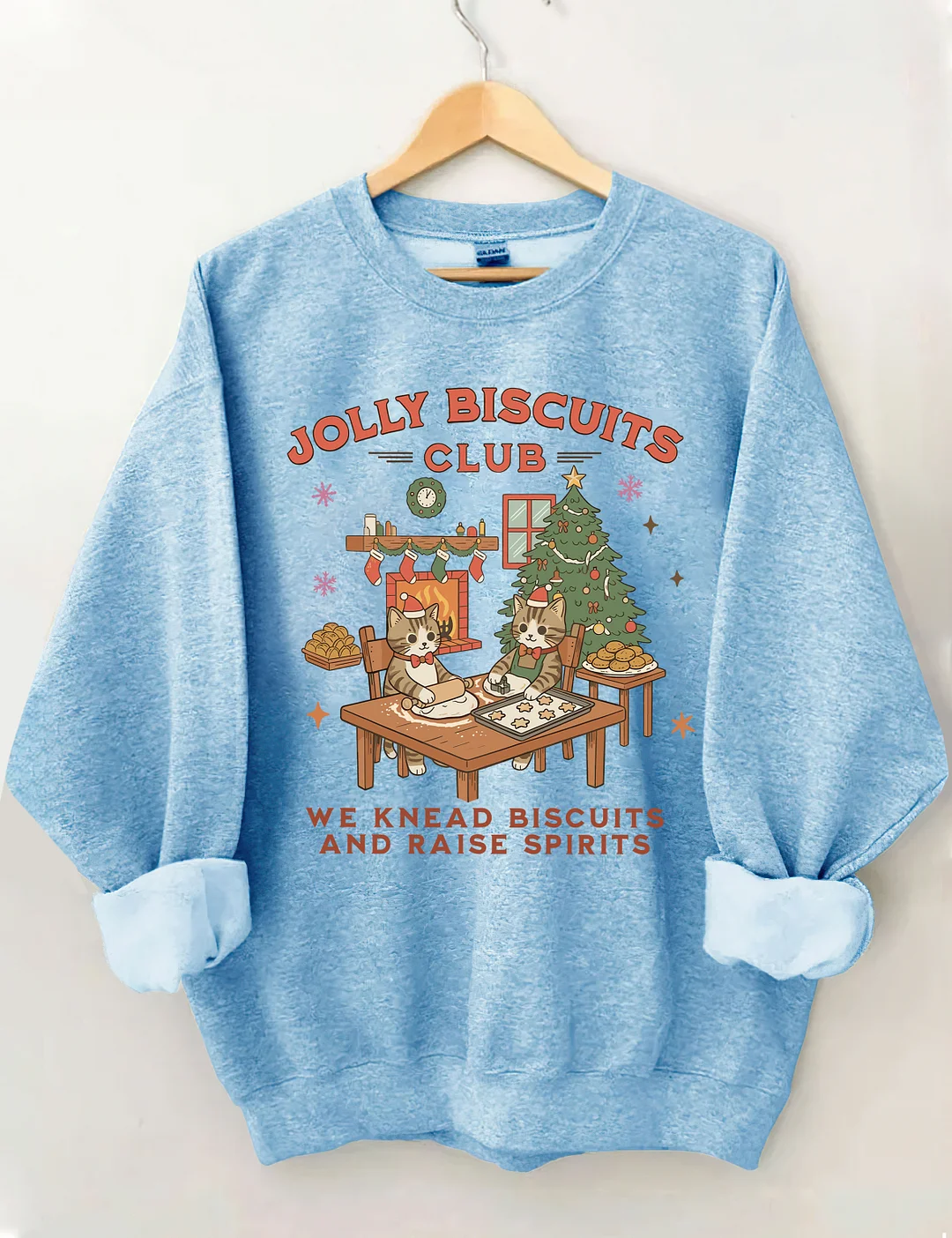 Olly Biscuits Club Cookie Kitchen Christmas Sweatshirt
