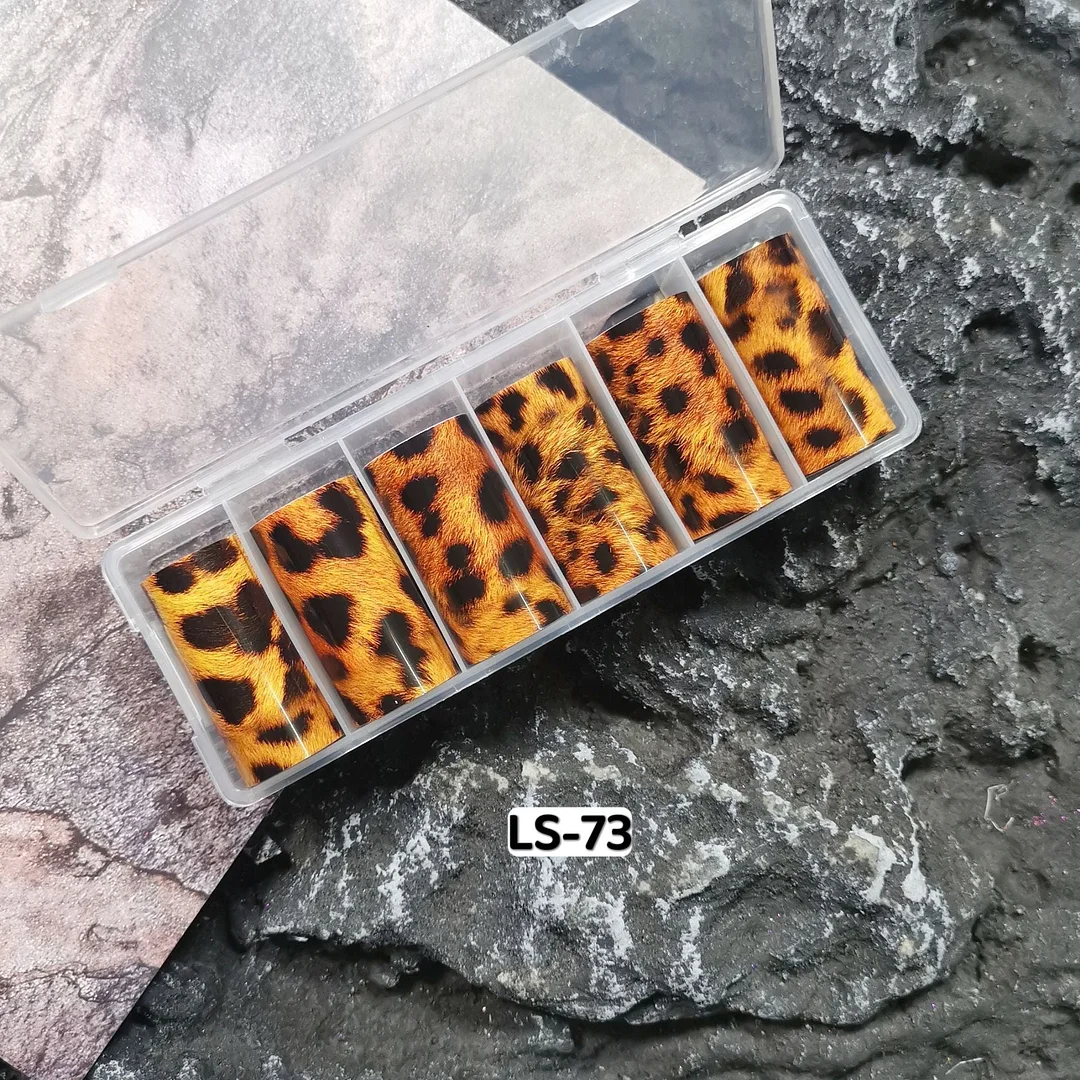 3pcs Tortoiseshell Amber Nails Foils Tortoise Shell Nail Art Transfer Foil Decals Wraps Tips Nail Manicure Decorations 4*100cm-Nail Inspo