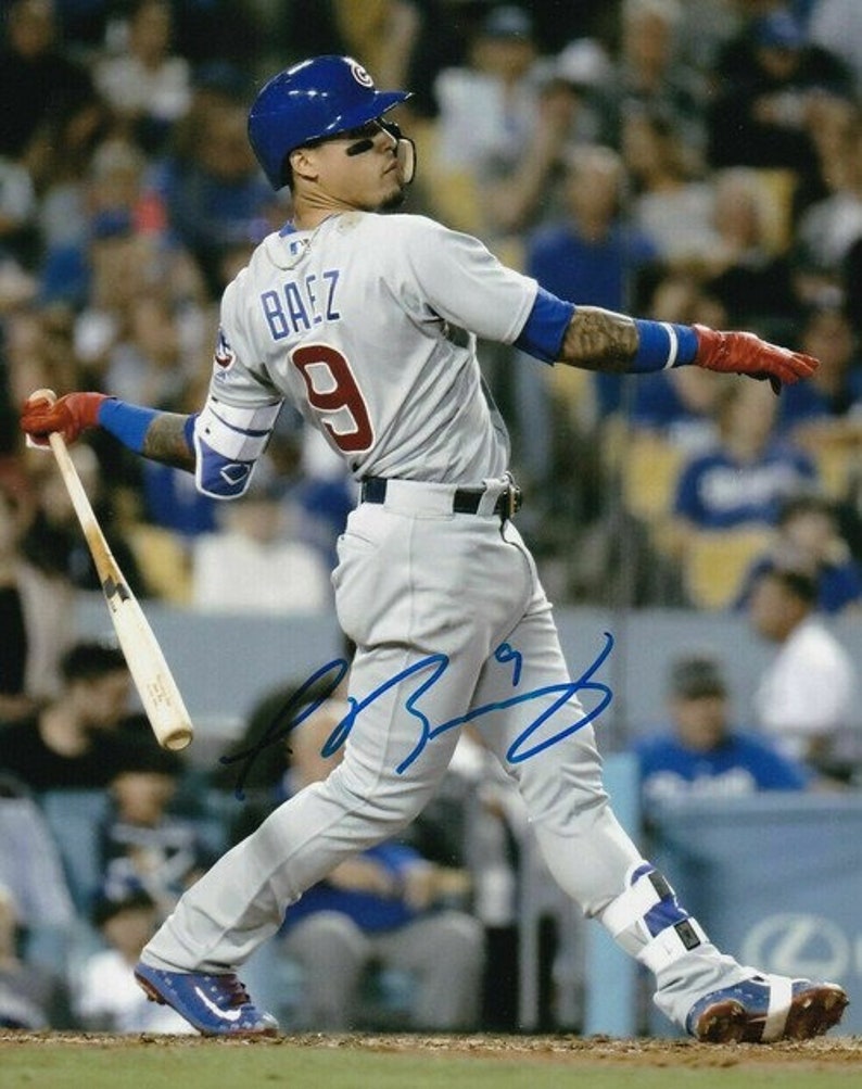 Javier Baez Signed Photo Poster painting 8X10 rp Autographed Chicago Cubs