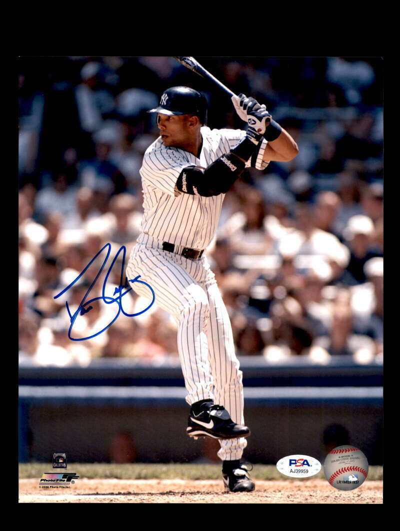 Dave Justice PSA DNA Coa Signed 8x10 Photo Poster painting Yankees Autograph