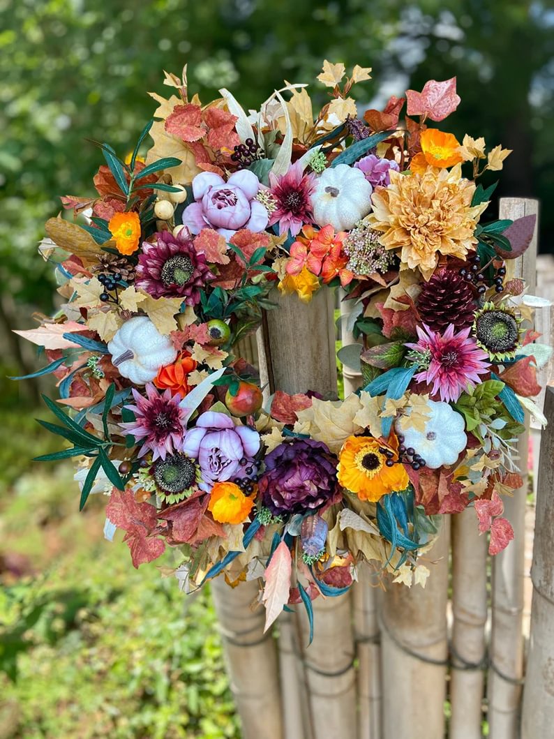 🔥Fall Hot Sale 49% Off🔥Fall Wreath for Front Door