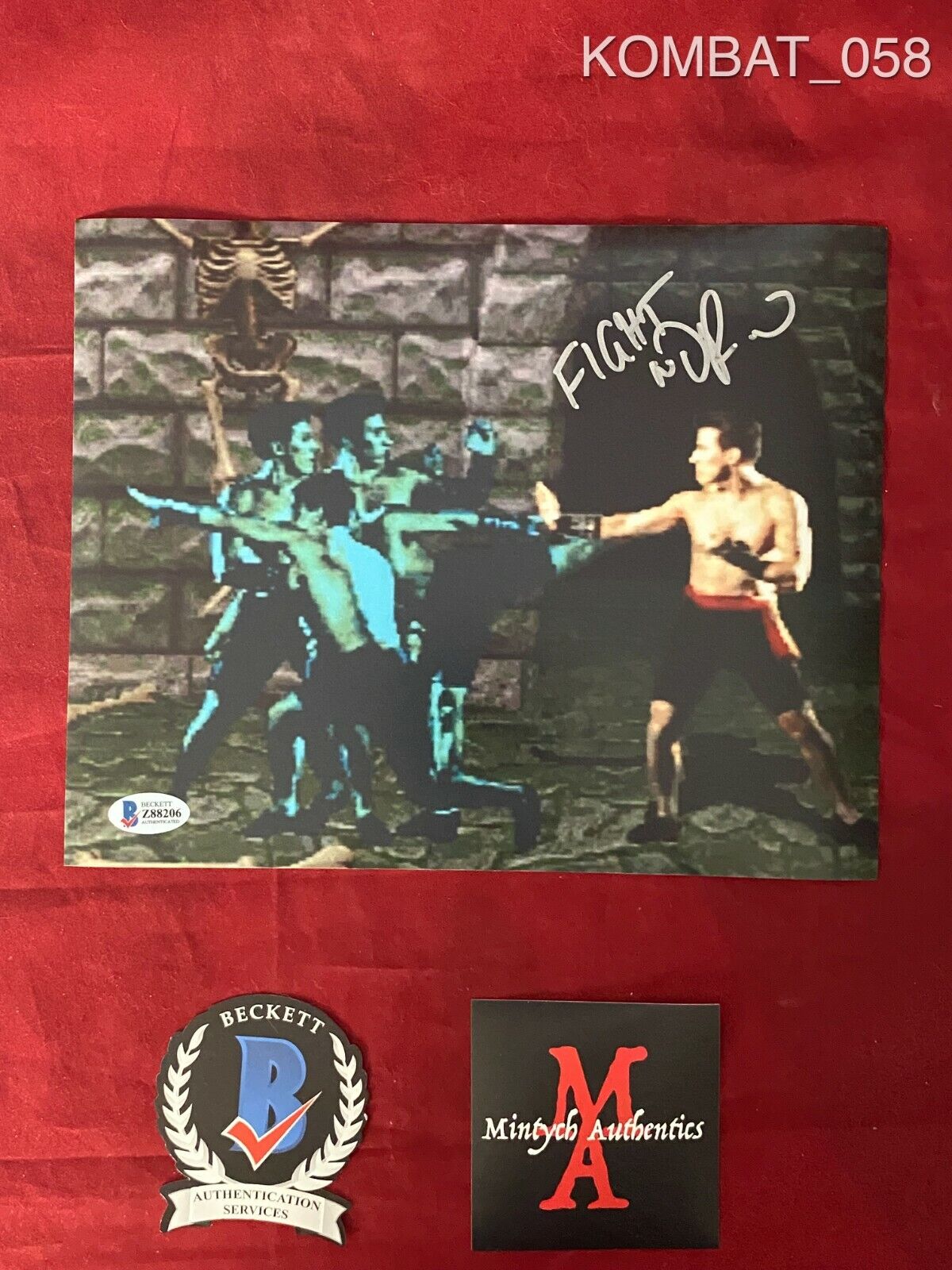 DANIEL PESINA AUTOGRAPHED SIGNED 8x10 Photo Poster painting! MORTAL KOMBAT! BECKETT! SCORPION!