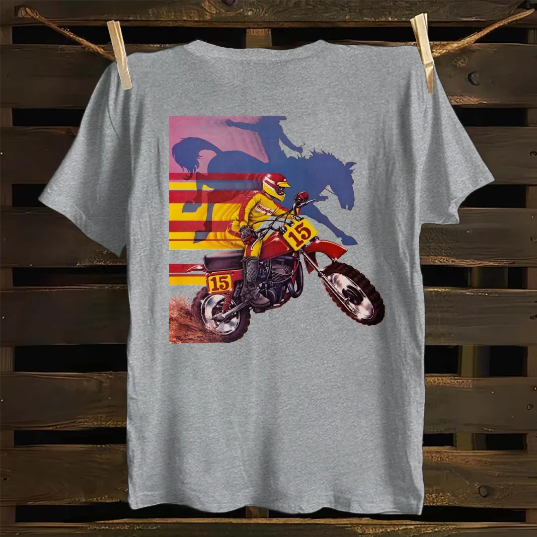 Vintage Motocross Rider Graphic T-Shirt
