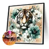 Diamond Painting-DIY Full Round Drill Tiger（40*40CM）