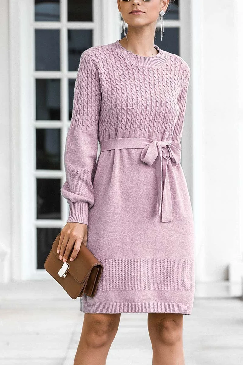 Winter Knit Sweater Dress