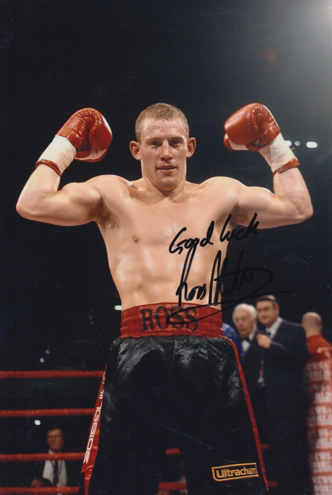 Ross Minter Hand Signed 12x8 Photo Poster painting - Boxing Autograph.