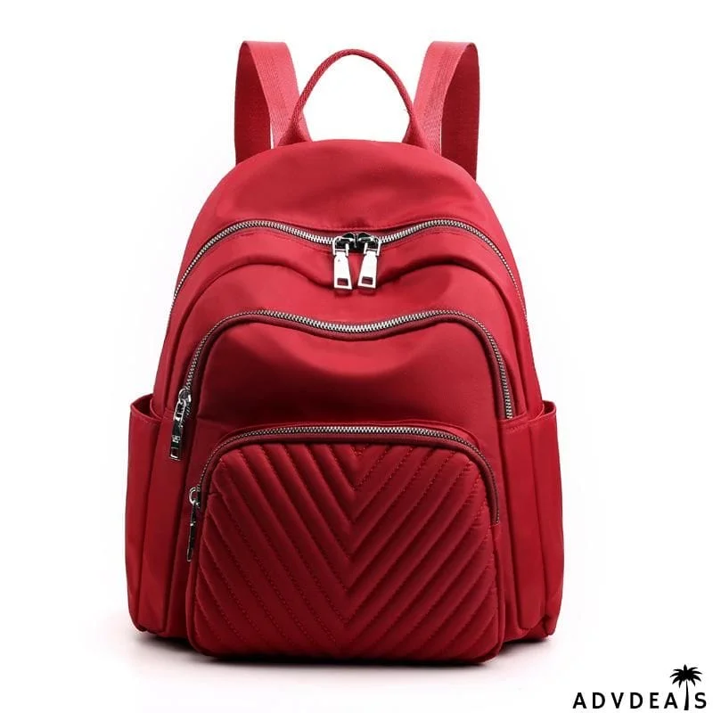 Great Simple Design Single Flat Top Handle All-Around Zip Fastening Backpack