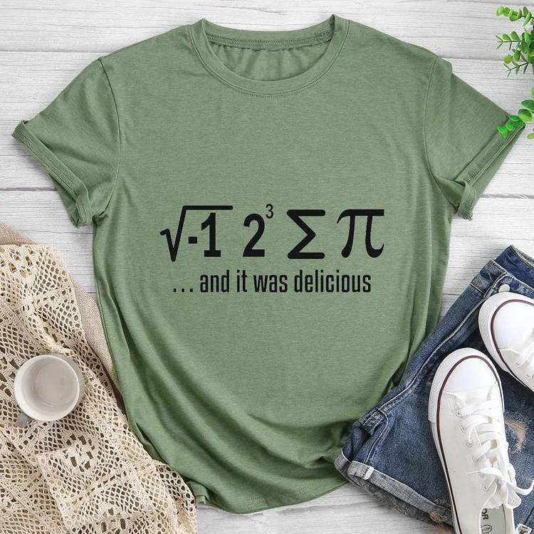 Math Round Neck T-shirt