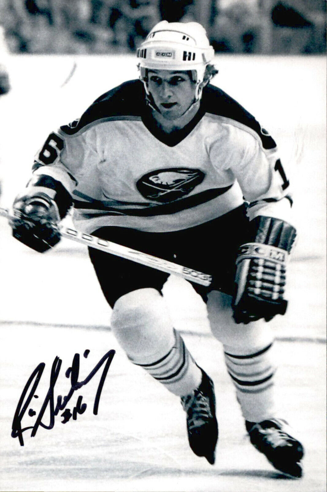 Ric Seiling SIGNED autographed 4x6 Photo Poster painting BUFFALO SABRES #3