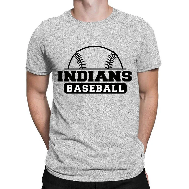 INDIANS BASEBALL Men's T-shirt-Annaletters