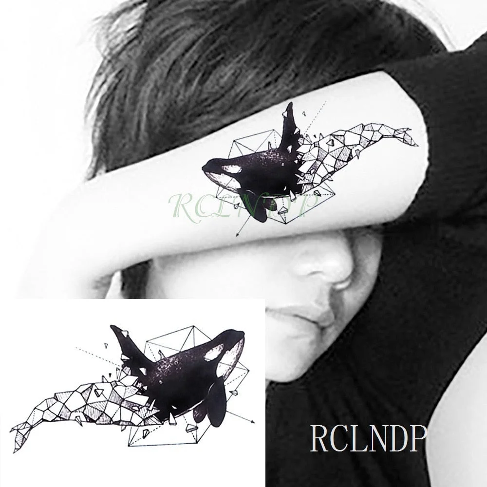 Waterproof Temporary Tattoo Sticker Sun Moon Fake Tatto Flash Tatoo Tatouage hand foot arm For Men Women girl