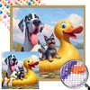 Diamond Painting-DIY Round Part AB Drill Dog(45*45CM)