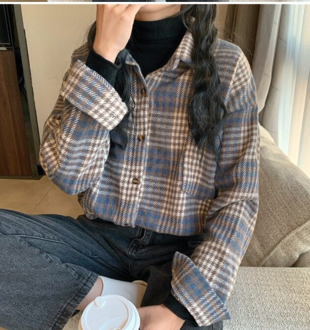 New Spring Vintage Print Shirt Female Oversize Tops Womens Long Sleeve Girls Blouse Summer Plus Size Women Blouses Femme Blusas