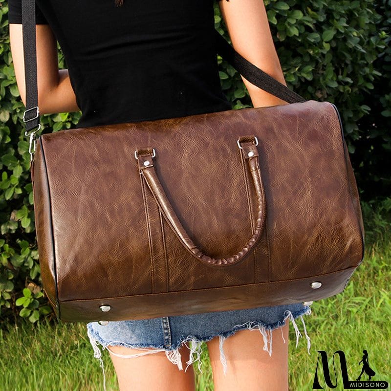 MidiSono - Vintage Strong Durable Large Capacity Waterproof Travel Duffel Bag