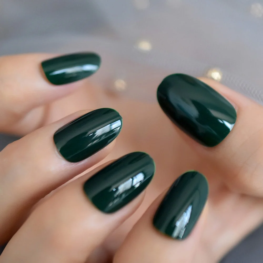 Tai Chi Two Meter White Light Green Press On Full Cover Nail Tips Supplies For Professionals Almond Medium Short Chinese Style-Nail Inspo