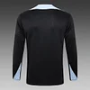 Joyfball 2024/2025 Barcelona Half-Pull Training Suit Black Football Shirt 1:1 Thai Quality