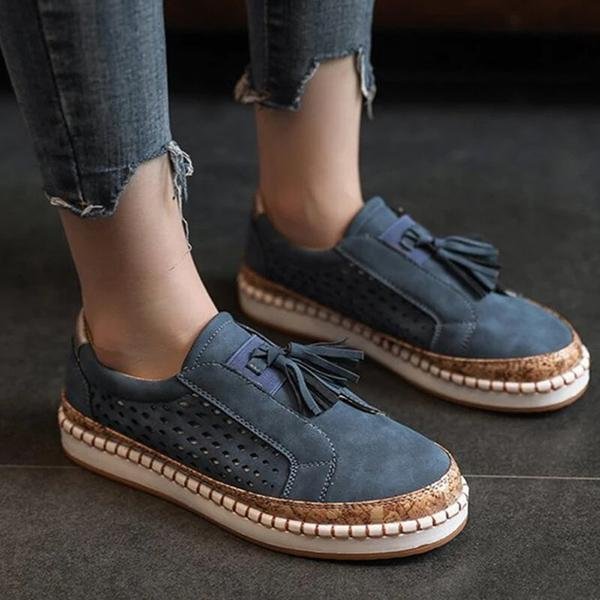  Women Casual Slip-On Flat Sneakers