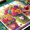 (Pre-Framed)Flowers-Special Shape Diamond Painting Kit(25x25cm)