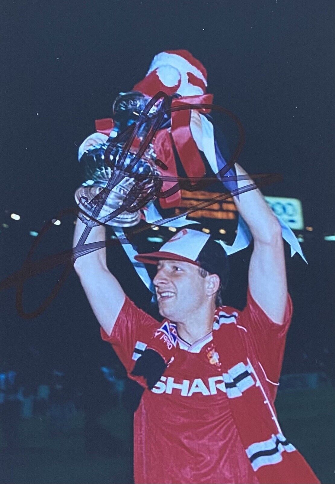 Lee Martin Genuine Hand Signed Manchester United 6X4 Photo Poster painting 15