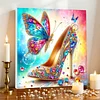Framed Diamond Painting - Special Shaped - High Heel (25x25cm)